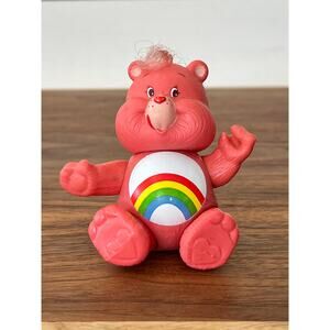 Vintage Care Bear PVC Posable Figure Hong Kong 1983 Cheer